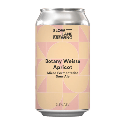 Slow Lane Botany Weisse Apricot Sour Ale 375ml Can Slow Lane Brewing