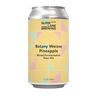 Slow Lane Botany Weisse Pineapple Sour Ale 375ml Can Craft Beer Slow Lane Brewing