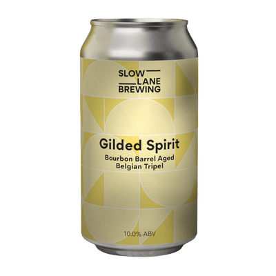 Slow Lane Gilded Spirit Bourbon BA Belgian Tripel 375ml Can Craft Beer Slow Lane Brewing