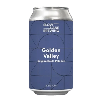 Slow Lane Golden Valley Belgian Brett Pale Ale 375ml Can Craft Beer Slow Lane Brewing