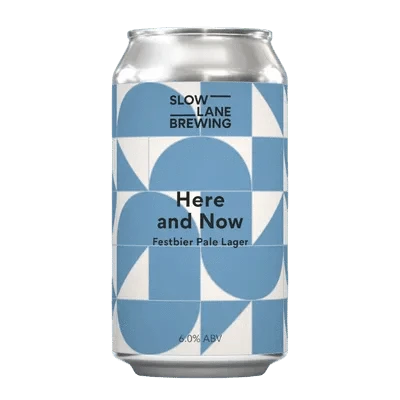 Slow Lane Here and Now Festbier Pale Lager 375ml Can Craft Beer Slow Lane Brewing