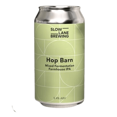 Slow Lane Hop Barn Mixed Fermentation Farmhouse IPA 375ml Can Craft Beer Slow Lane Brewing