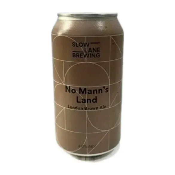 Slow Lane No Mann's Land London Brown Ale 375ml Can Craft Beer Slow Lane