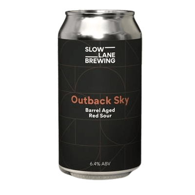 Slow Lane Outback Sky Barrel Aged Red Sour Ale 375ml Can Craft Beer Slow Lane Brewing