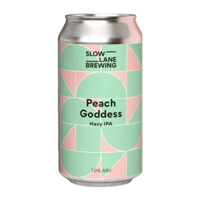 Slow Lane Peach Goddess Hazy IPA 375ml Can Craft Beer Slow Lane Brewing