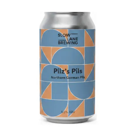 Slow Lane Pilz's Pils Northern German Pilsner 375ml Can Craft Beer Slow Lane