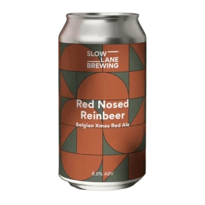 Slow Lane Red Nose Reinbeer Belgian Xmas Red Ale 375ml Can Craft Beer Slow Lane Brewing