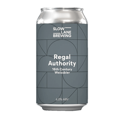 Slow Lane Regal Authority 16th Century Weissbier 375ml Can Craft Beer Slow Lane Brewing