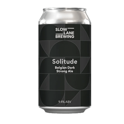 Slow Lane Solitude Belgian Dark Strong Ale 375ml Can Craft Beer Slow Lane Brewing
