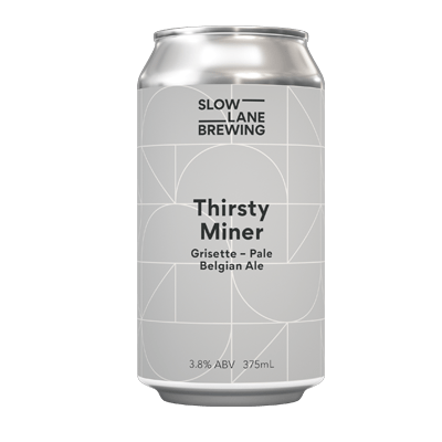 Slow Lane Thirsty Miner Grisette Pale Belgian Ale Craft Beer Slow Lane Brewing