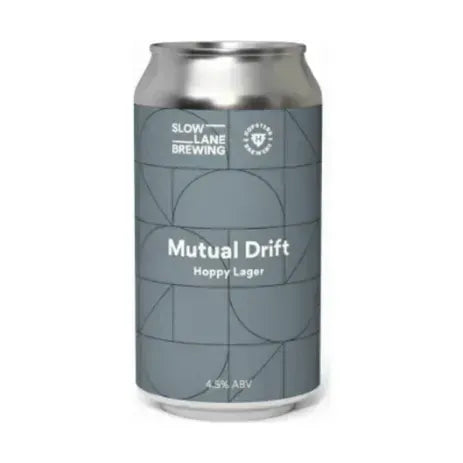 Slow Lane x Hopsters Cooperative Mutual Drift Hoppy Lager 375ml Can Craft Beer Slow Lane