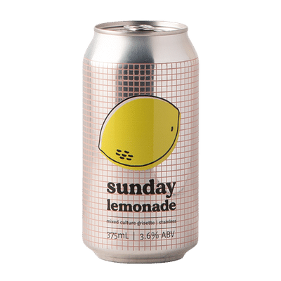 Sobremesa Sunday Lemonade Mixed Culture Grisette 375ml Can Craft Beer Sobremesa Fermentary & Blendery