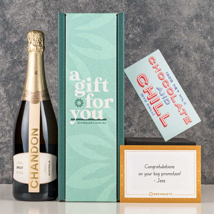 Sparkling Wine & Chocolate Hamper Champagne & Sparkling Brewquets