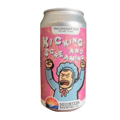 Squinters Kicking and Screaming Pink Lemonade Sour 375ml Can Craft Beer Squinters