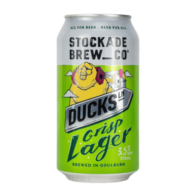 Stockade Ducks Lane Crisp Lager 375ml Can Craft Beer Stockade Brew Co