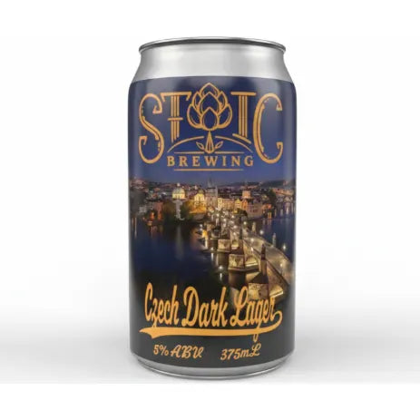 Stoic Czech Dark Lager 375ml Can Craft Beer Stoic