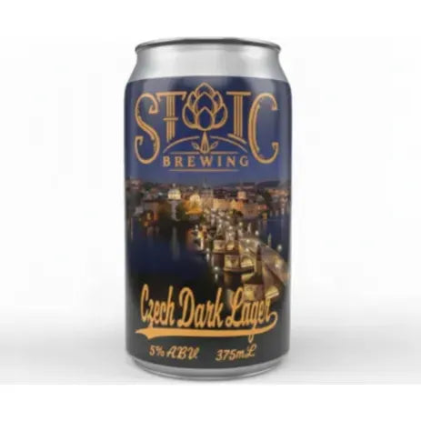 Stoic Czech Dark Lager 375ml Can Craft Beer Stoic