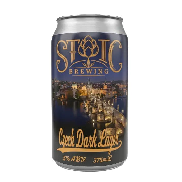 Stoic Czech Dark Lager 375ml Can Single Craft Beer Stoic