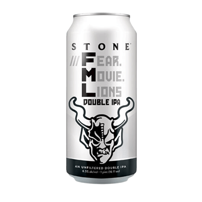 Stone Fear. Movie. Lions. Hazy Double IPA 473ml Can Craft Beer Stone