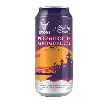 Stone x Modern Times Wizards & Gargoyles Hazy Coffee IPA Craft Beer Stone Brewing