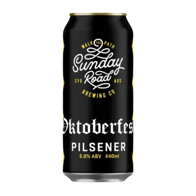 Sunday Road Oktoberfest German Pilsner 440ml Can Craft Beer Sunday Road Brewing