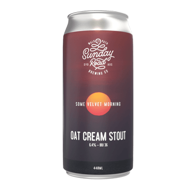 Sunday Road Some Velvet Morning Oat Cream Stout 440ml Can Craft Beer Sunday Road Brewing