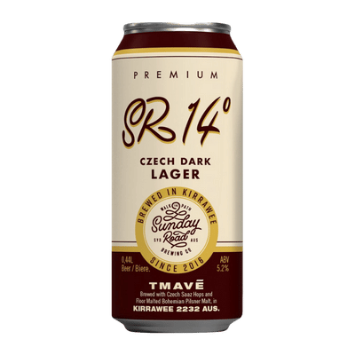 Sunday Road Tmavý Czech Dark Lager 440ml Can Craft Beer Sunday Road Brewing