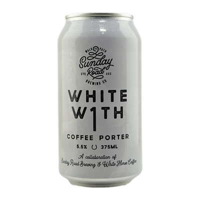 Sunday Road White With 1 Coffee Porter 375ml Can Craft Beer Sunday Road Brewing