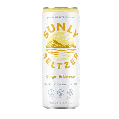 Sunly Seltzer Lemon & Ginger Craft Beer Sunly