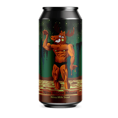Tallboy and Moose Nitro Moose Mousse Milk Stout 375ml Can Tallboy and Moose