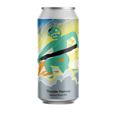 Tallboy & Moose Thunder Hammer Apricot Kveik IIPA Single Craft Beer Tallboy and Moose