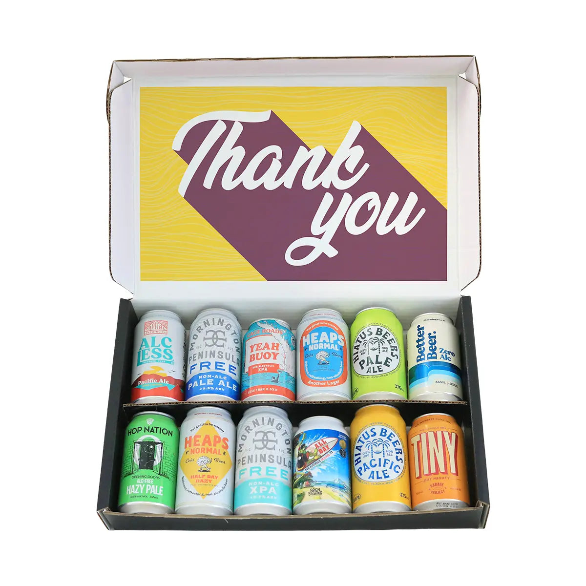Thank You 12 Non-Alcoholic Beer Gift Box Sansdrinks Sans Drinks