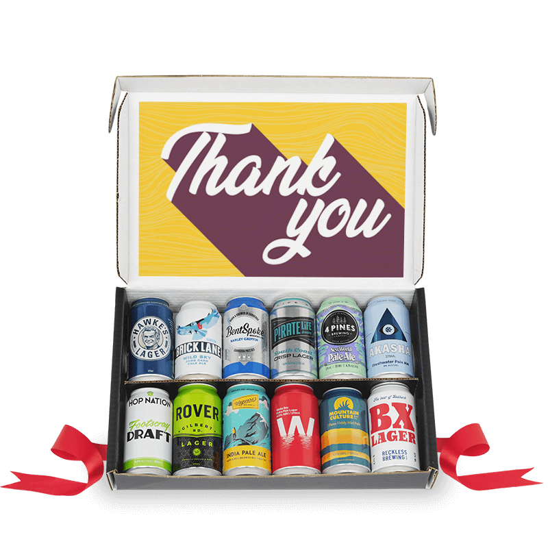 Thank You Beer Box Dozen Brews Core Beer Cartel