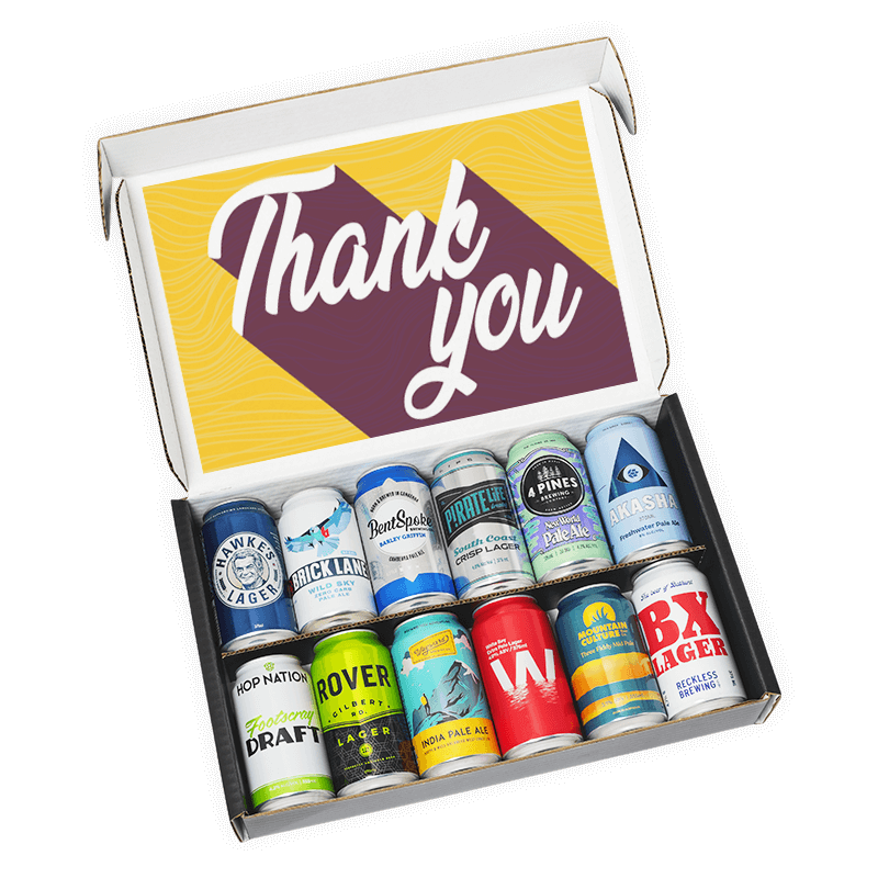 Thank You Beer Box Dozen Brews Core Beer Cartel