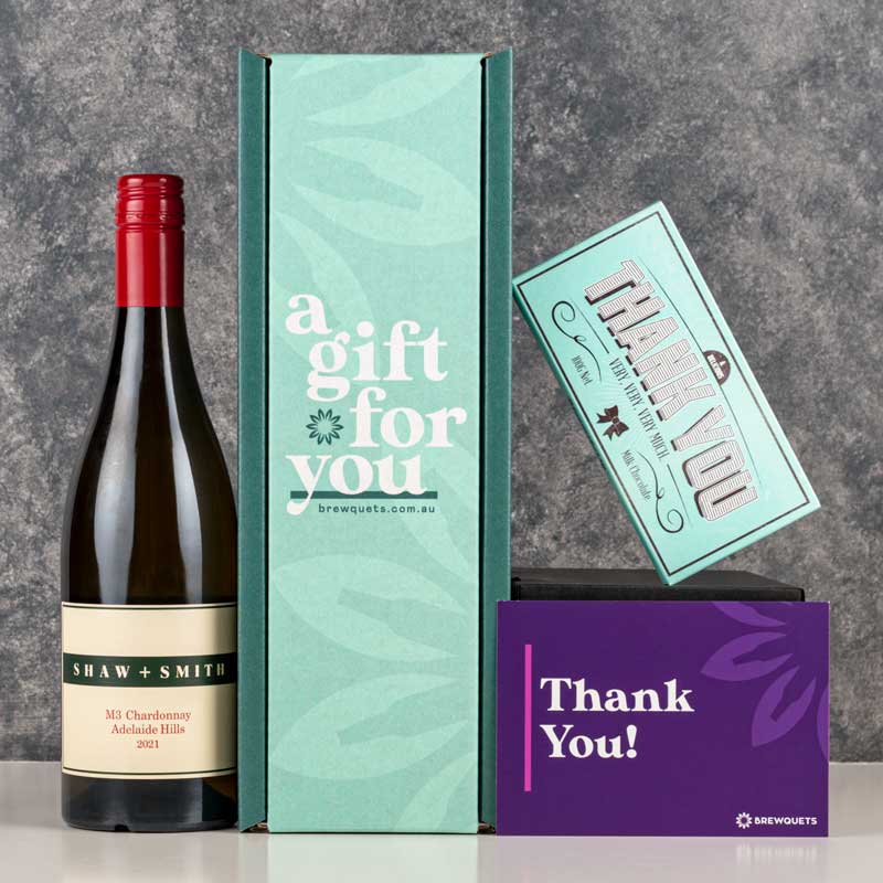 Thank You Wine & Chocolate Hamper Brewquets