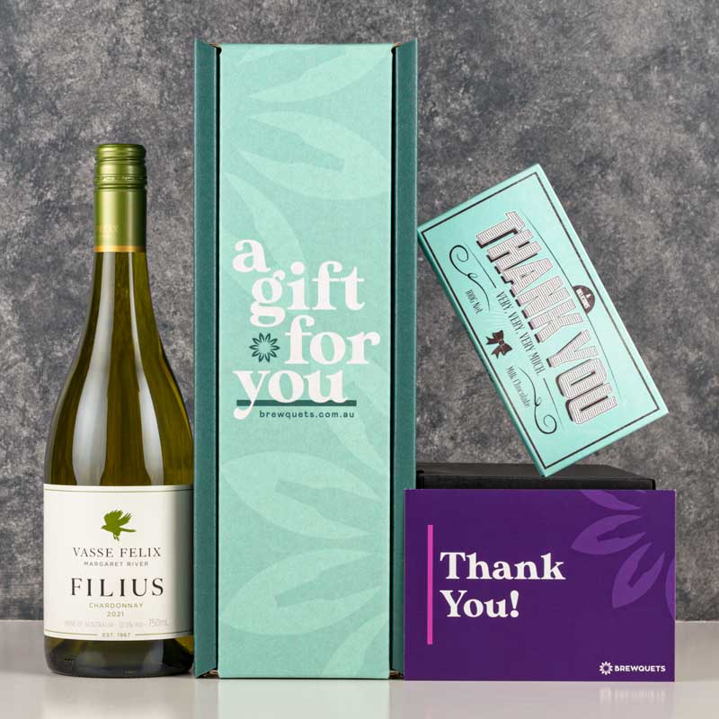 Thank You Wine & Chocolate Hamper Brewquets