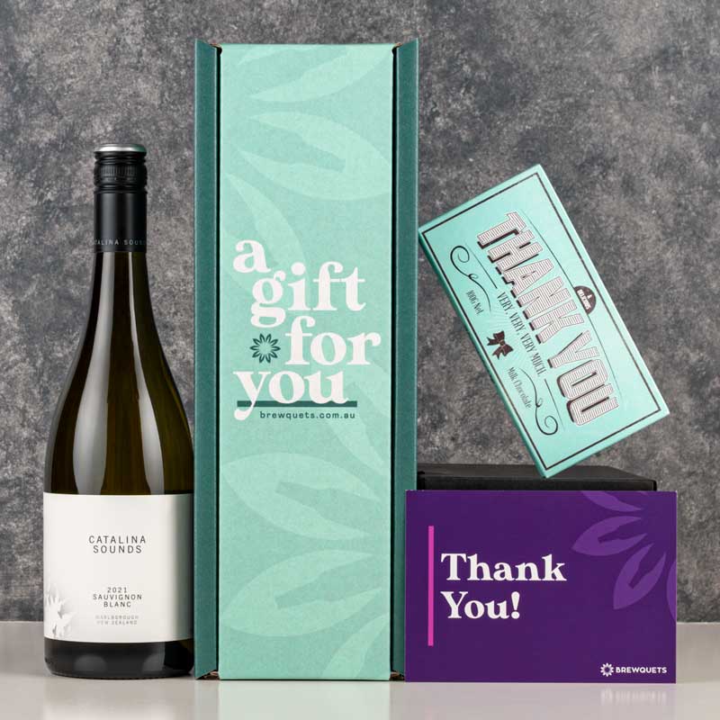 Thank You Wine & Chocolate Hamper Brewquets