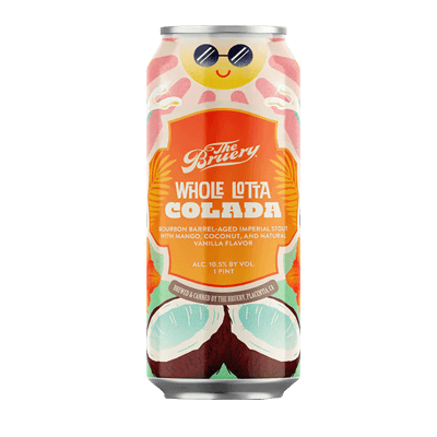 The Bruery Whole Lotta Colada Bourbon Barrel-Aged Imperial Stout with Mango, Coconut, and Natural Vanilla Flavor 473ml Can Craft Beer The Bruery