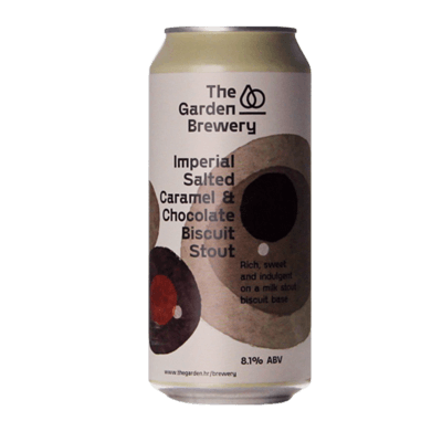 The Garden Imperial Salted Caramel & Chocolate Biscuit Stout 440ml Can Craft Beer The Garden