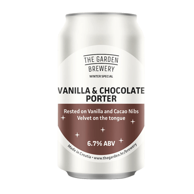 The Garden Vanilla & Chocolate Porter Single Craft Beer The Garden Brewery