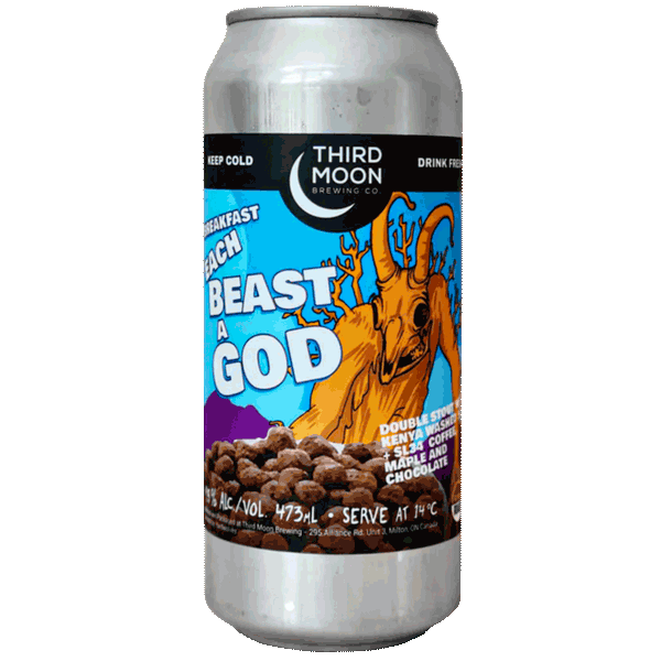 Third Moon Brewing Breakfast Each Beast A God Coffee, Maple & Chocolate Double Stout 473ml Can Craft Beer Third Moon Brewing
