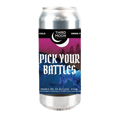 Third Moon Brewing Pick Your Battles Double NEIPA 473ml Can Craft Beer Third Moon Brewing
