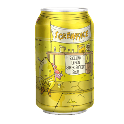 Tiny Rebel Screwface Lemon Sour Craft Beer Tiny Rebel Brewing Co