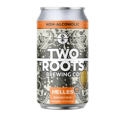 Two Roots Enough Said Non Alcoholic Lager 355ml Can Craft Beer Two Roots