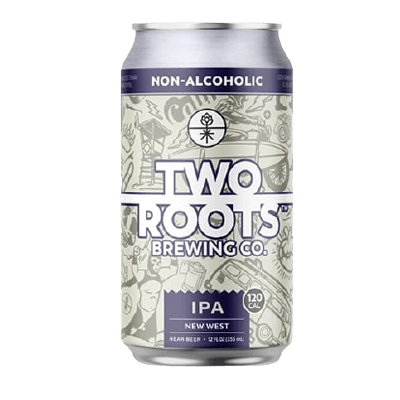 Two Roots New West IPA Non Alcoholic 355ml Can Craft Beer Two Roots