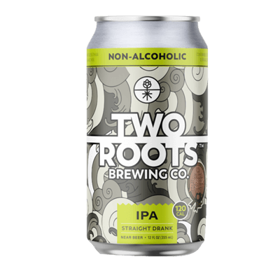 Two Roots Straight Drank IPA Non Alcoholic 355ml Can Craft Beer Two Roots