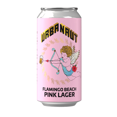 Urbanaut Flamingo Beach Pink Lager 440ml Can Craft Beer Urbanaut