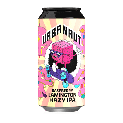 Urbanaut Raspberry Lamington Hazy IPA 440ml Can Craft Beer Urbanaut