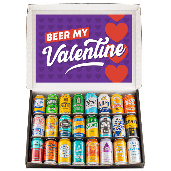 Valentine's 24 Beer Gift Box Gift Boxes & Tins Beer Cartel