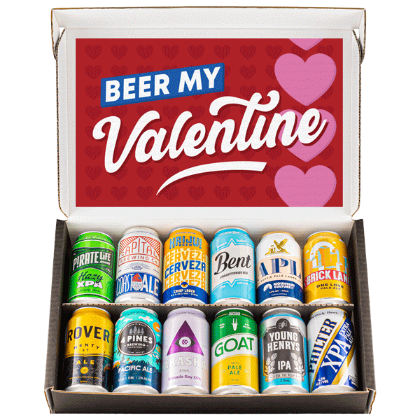 Valentine's Dozen Brews Gift Boxes & Tins Beer Cartel